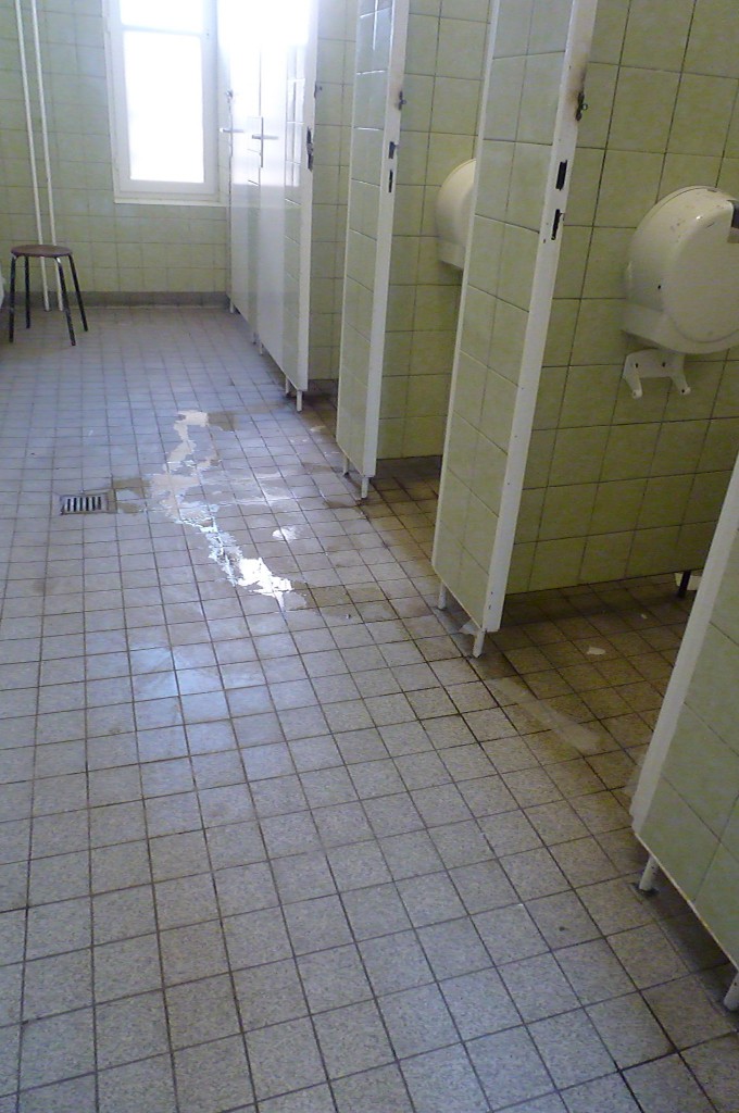 1 Gymnasium Steglitz  Toiletten vorher